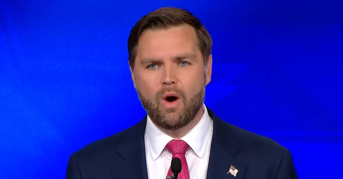 JD Vance speaking at the VP Debate