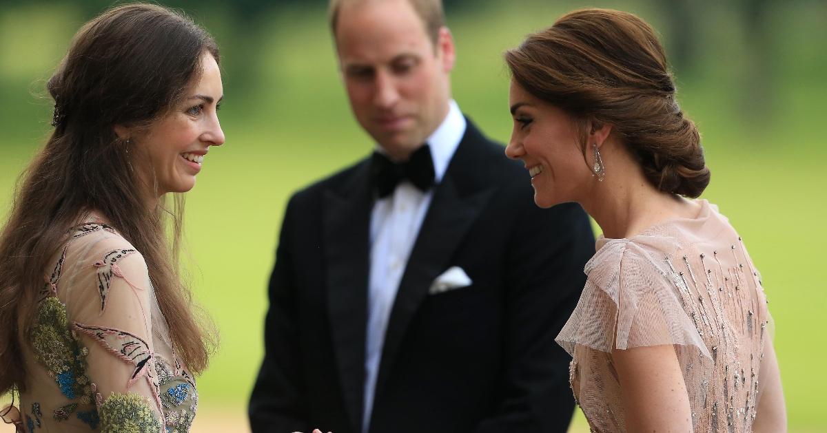 Lady Rose Hanbury and Kate Middleton at a royal function