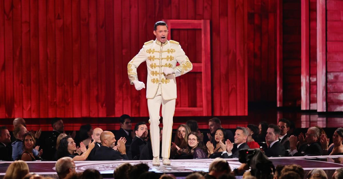 Hugh Jackman performs at the 2022 Tony Awards 