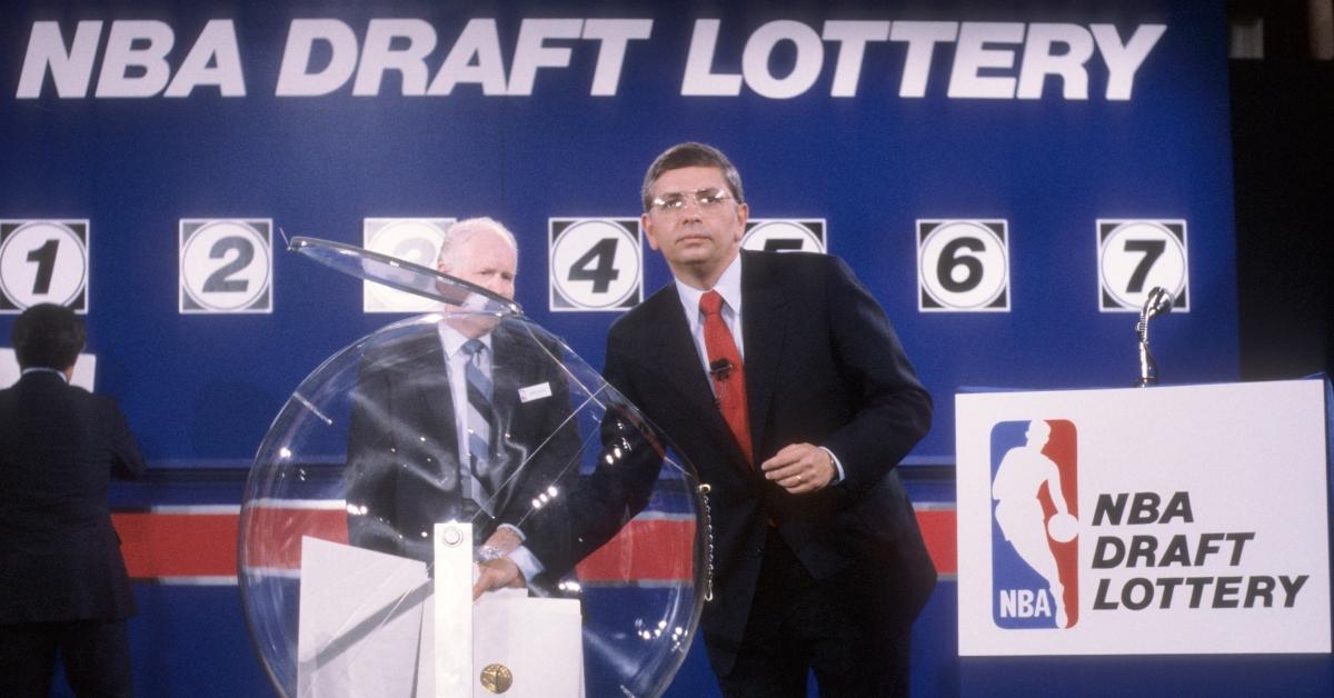 NBA Commissioner David Stern at the 1985 NBA Draft Lottery