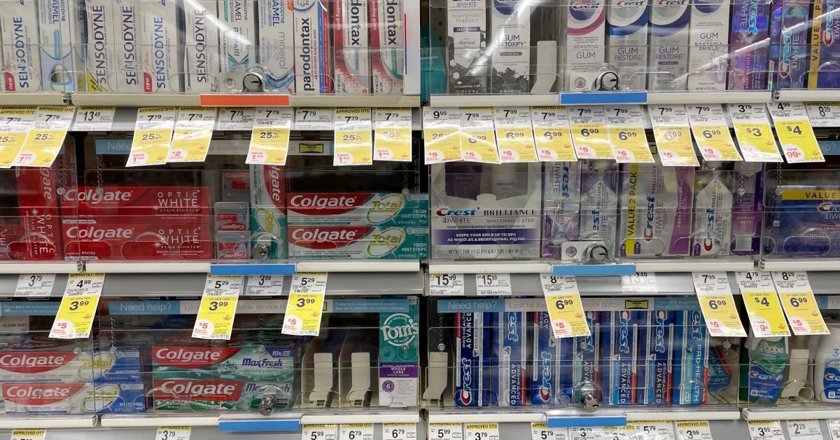 walgreens toothpaste aisle locked up