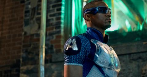 A-Train outside of a brick building on The Boys