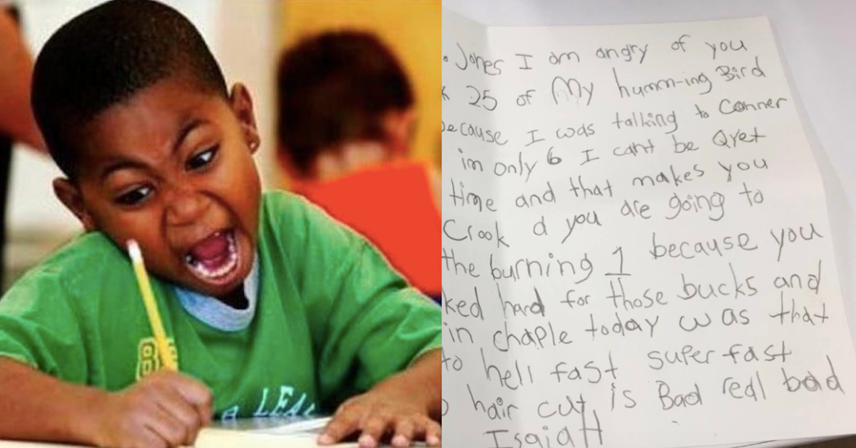 6-year-old-writes-hilarious-letter-to-teacher-calling-her-a-thief-and-a-crook