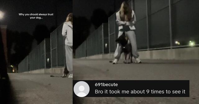 Woman Walking at Night Shows Why You Always Trust Your Dog