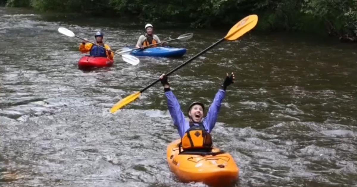 Alison Parker kayaking