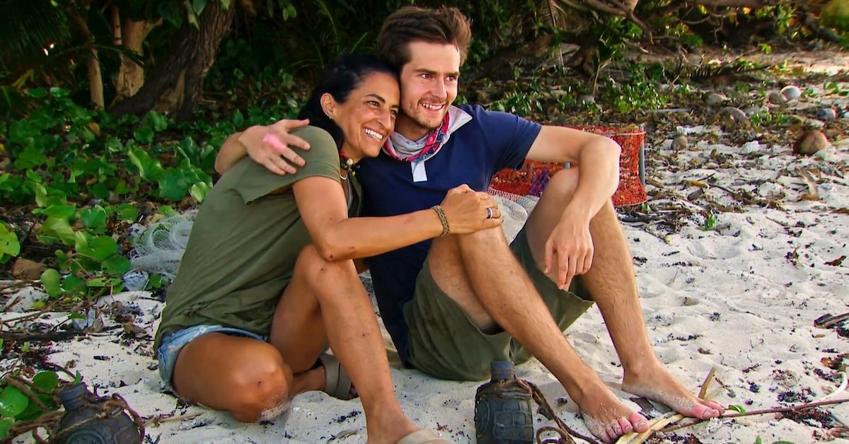 Charlie and Maria hugging on 'Survivor 46'