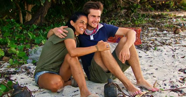 Charlie and Maria hugging on 'Survivor 46'