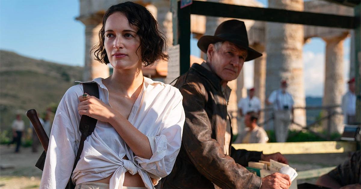 Phoebe Waller-Bridge and Harrison Ford in 'Indiana Jones and the Dial of Destiny.' 