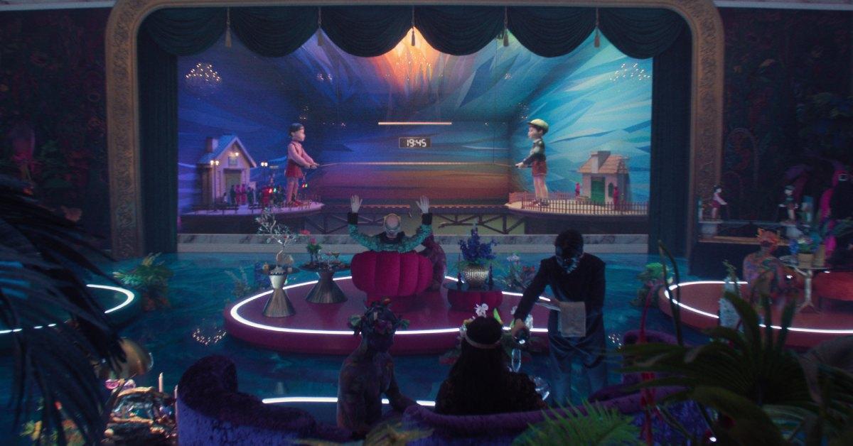 VIP lounge during Jump Rope game in 'Squid Game'.