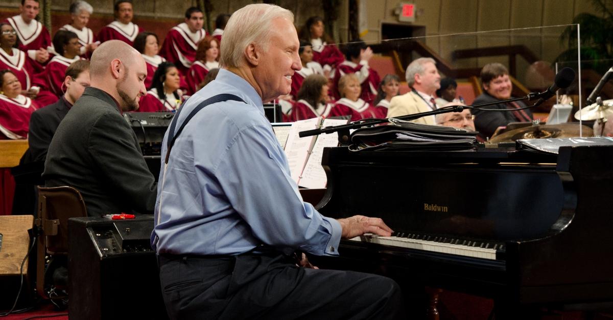 Jimmy Swaggart playing the piano