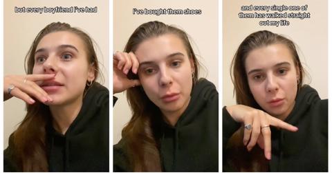 A woman describes her experience with the shoe theory