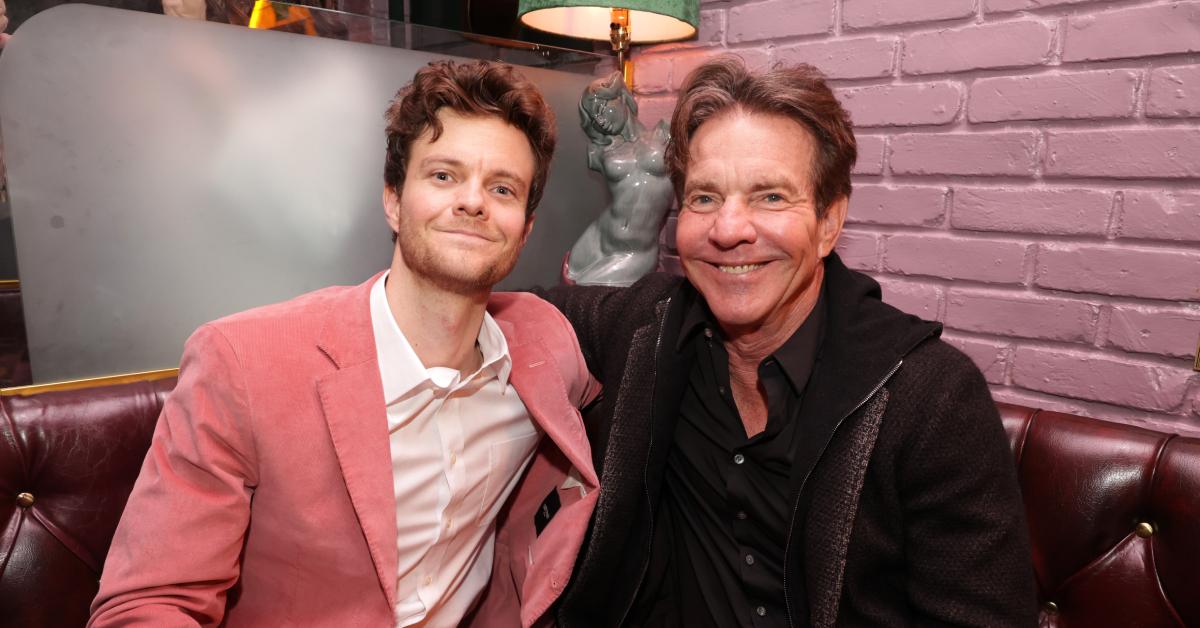 Jack Quaid and Dennis Quaid in 2024