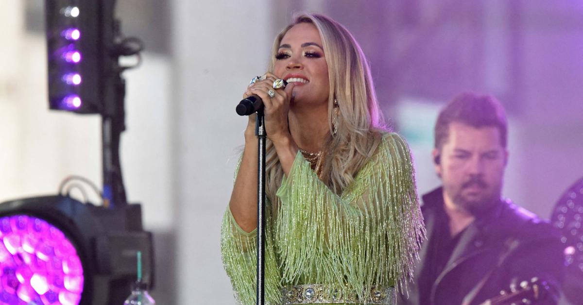 Carrie Underwood performing on 'The Today Show' on Sept. 14, 2023.