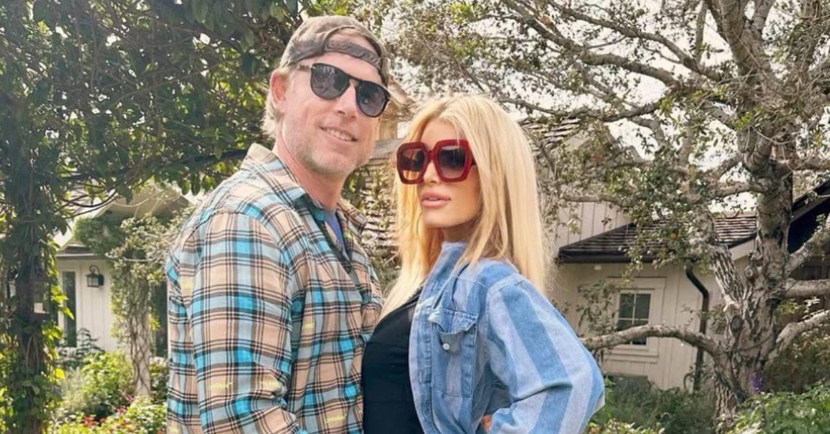 Jessica Simpson and Eric Johnson together in 2023.