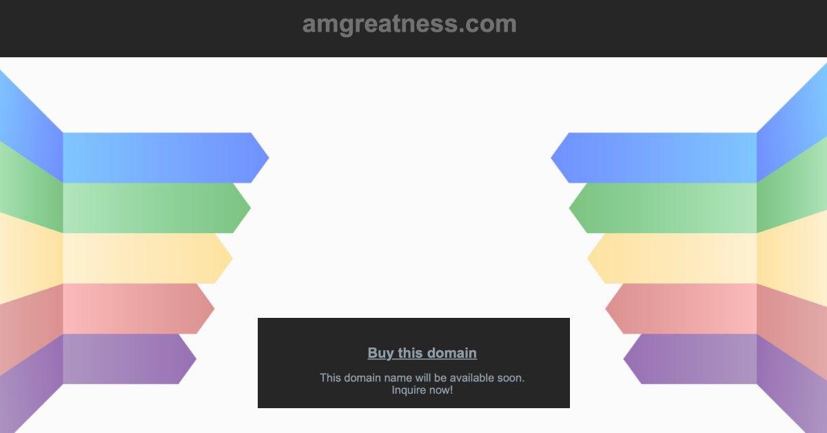 A notice showing the American Greatness website domain expired.