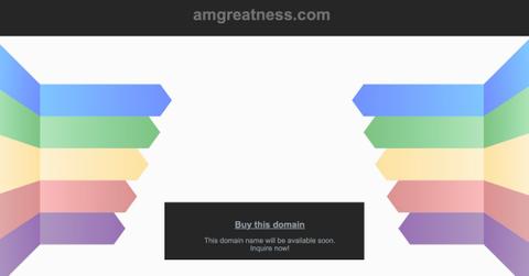 A notice showing the American Greatness website domain expired.