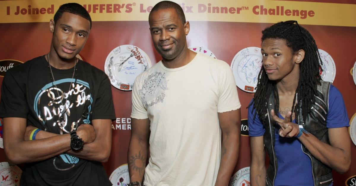 Brian McKnight Jr, Brian McKnight and Nico McKnight attend day 1 of Melanie Segal's Kids' Choice Awards.