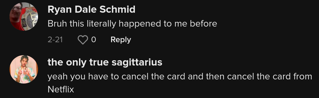 netflix charged card after deactivation