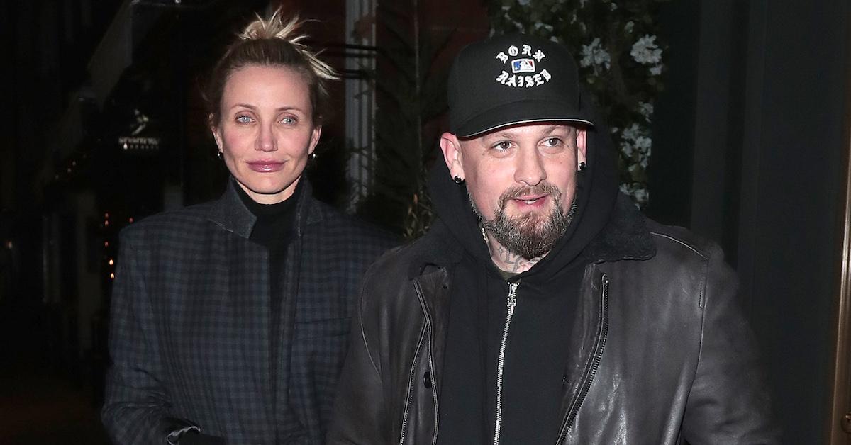 Cameron Diaz and Benji Madden ​seen on a night out at Sparrow Italia - Mayfair restaurant on Dec. 2, 2022, in London