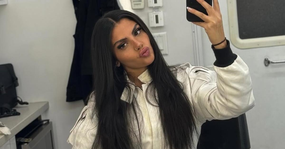 Huda behind the scenes of her Call of Duty ad.