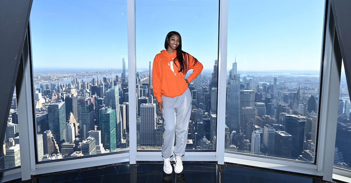 Angel Reese at the Empire State Building