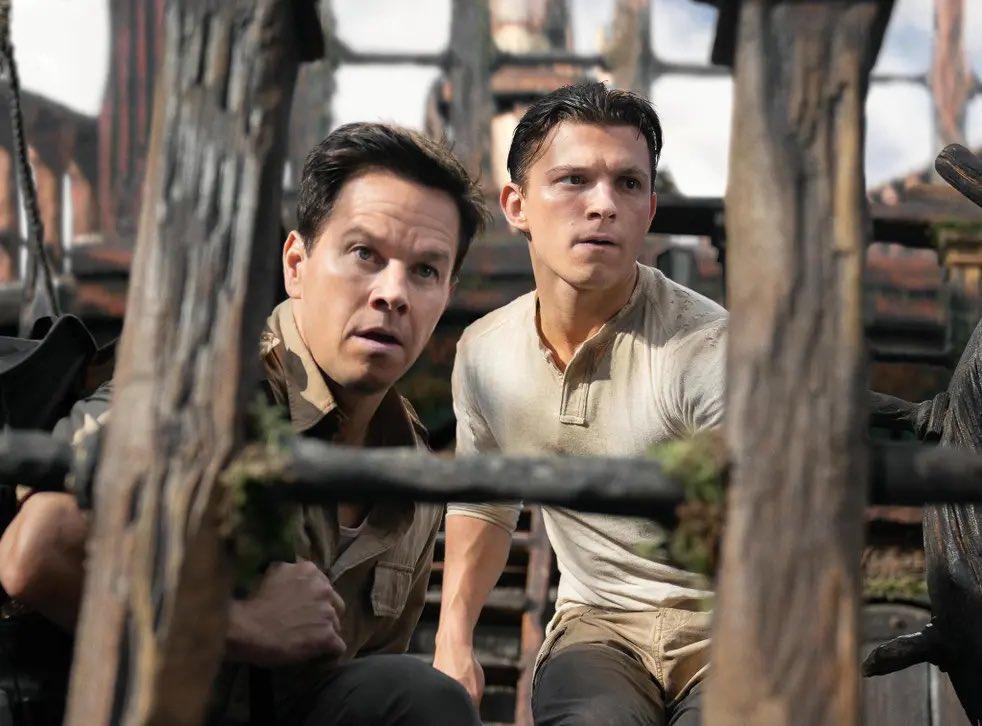 Mark Wahlberg and Tom Holland in 'Uncharted'