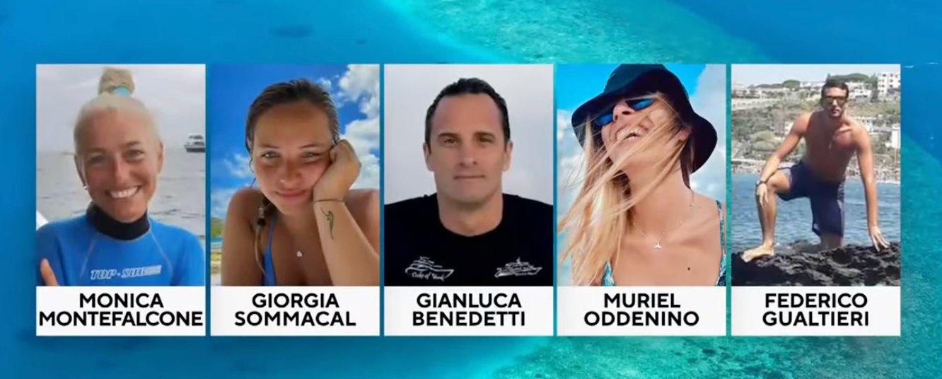 The five divers who were killed in the Maldives diving accident.