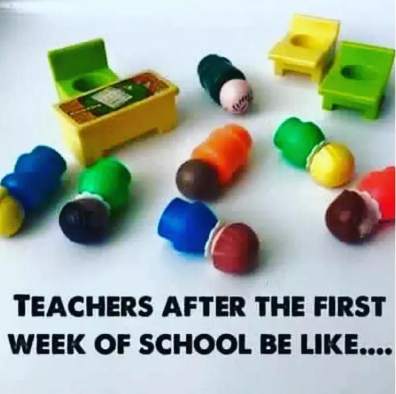 back to school teacher meme