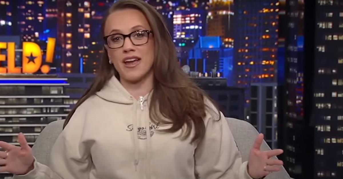 Kat Timpf during a broadcast on Fox News