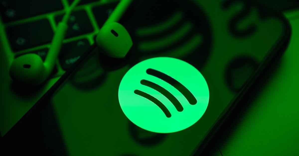 Spotify logo on a phone