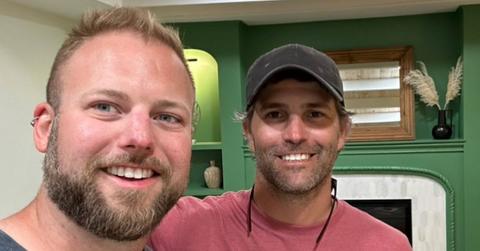 Ben Arghall and Pete Meldrum at their house in 'Battle on the Beach'