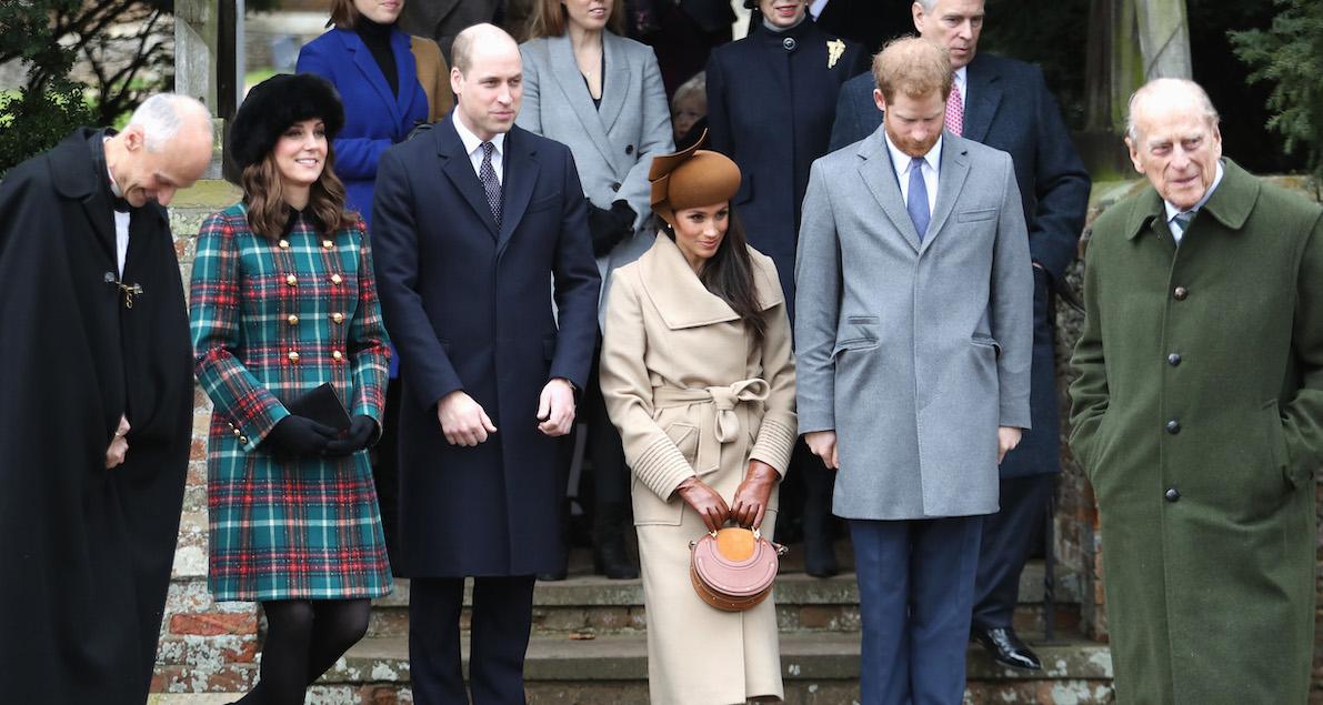 Meghan Markle and Prince Harry attend Christmas Day Church service in 2017. 