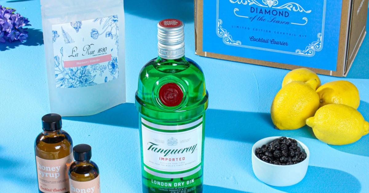 The 'Diamond of the Season' cocktail kit from Tanqueray Gin. 