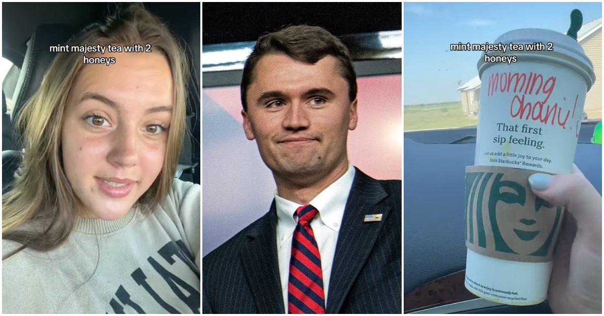 People Honor Charlie Kirk by Ordering His Favorite Starbucks Tea 