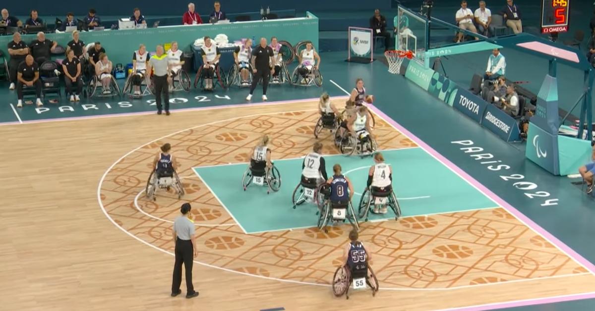 U.S. women's wheelchair basketball team defeats Germany on Aug. 30, 2024.