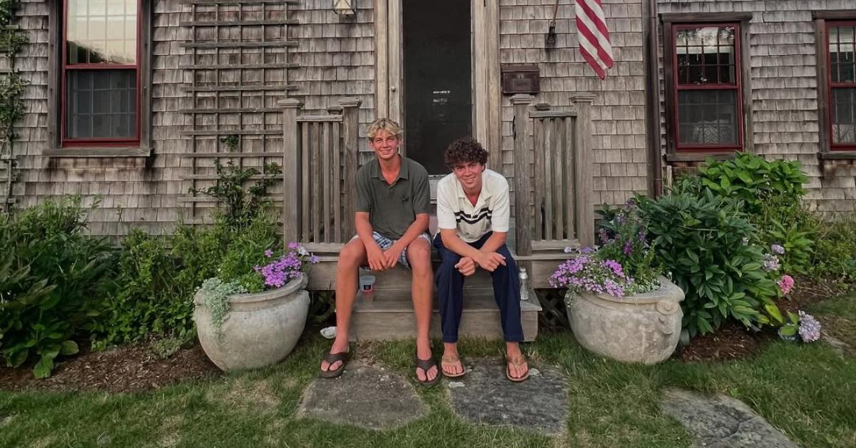 Kit Hoover's son, Robert Crowley Sullivan III, and his late friend, Braun Levi.