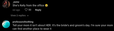 Maid of Honor Makes Guest Leave Wedding to Change Dress