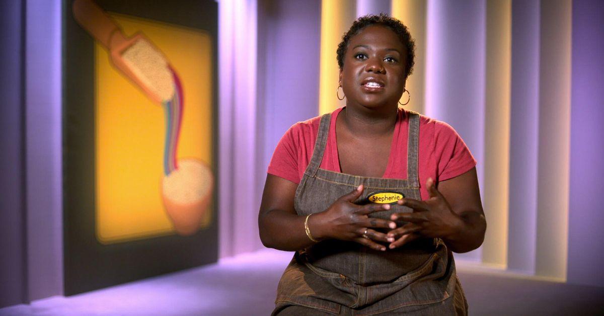 Stephanie Simmons during an episode of 'Secret Chef' Season 1