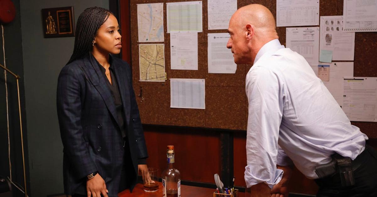 Danielle Moné Truitt as Ayanna Bell and Christopher Meloni and Elliot Stabler Law and Order: Organized Crime