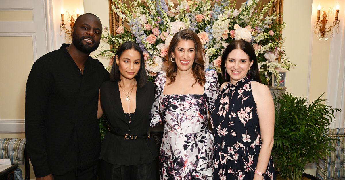 Denis Asamoah, Jodi Katz, Sai De Silva, and Amy Keller Laird attend as Base Beauty Creative Agency hosts celebratory inaugural 'Where Brains Meet Beauty Listen Again Awards' on June 21, 2023 in New York City.