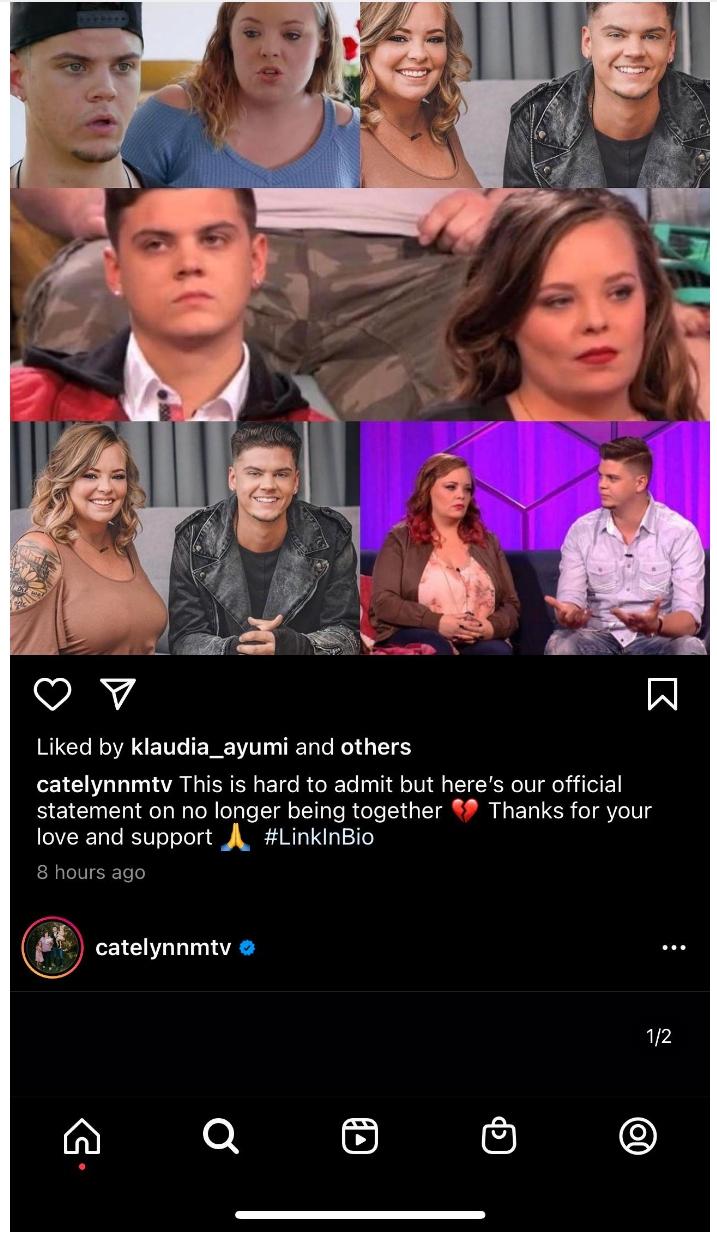 Catelynn Instagram post