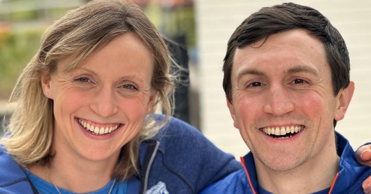 Katie Ledecky and her brother Michael Ledecky