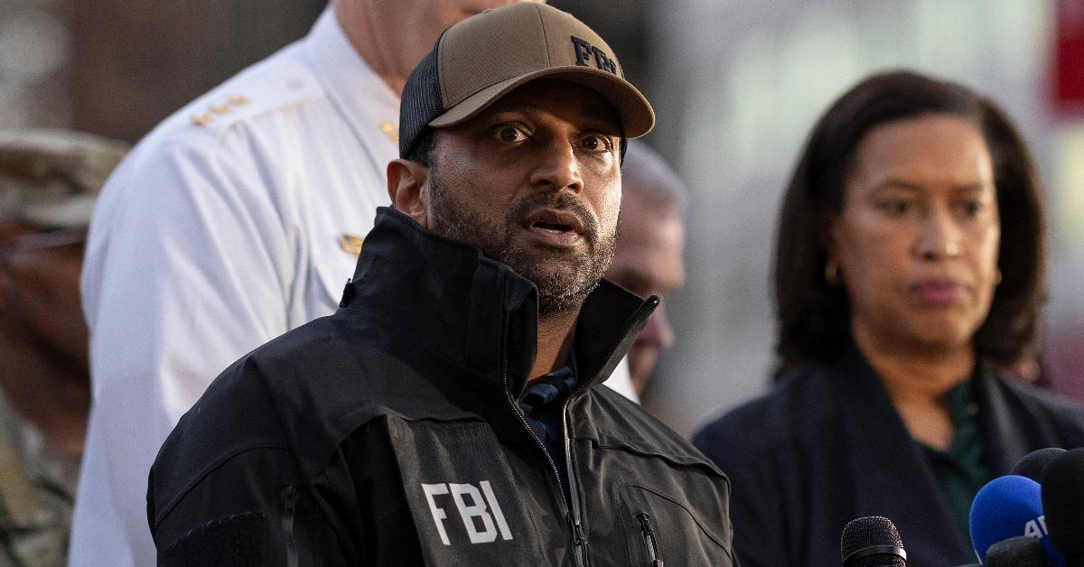 Kash Patel wearing an FBI jacket
