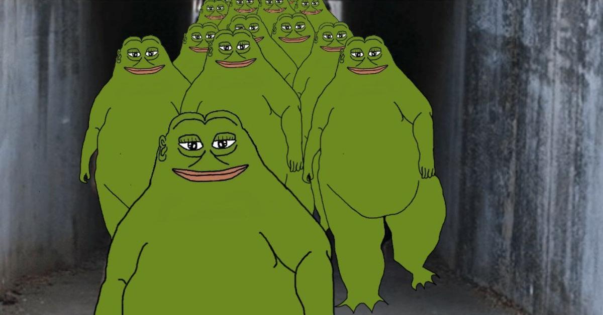 Pepe the frog appears as a "groyper" meme