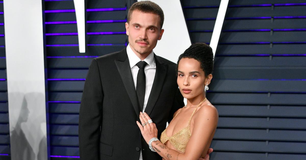 Karl Glusman and Zoë Kravitz