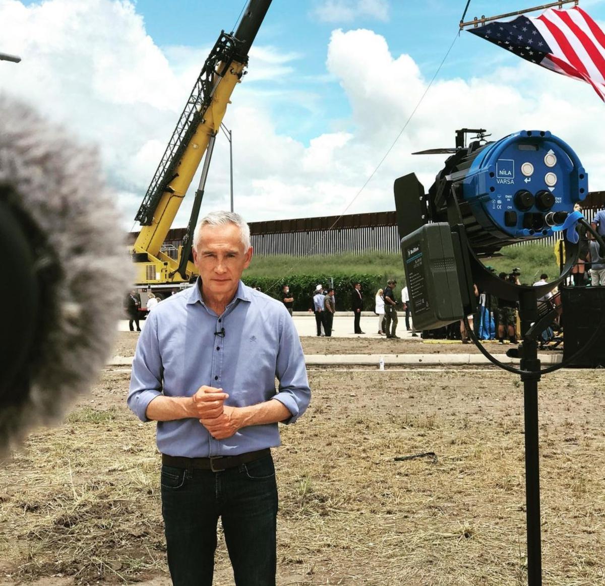 Jorge Ramos of Univision reporting from South Texas in 2021