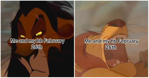 (l-r): Scar and Mufasa from 'The Lion King'