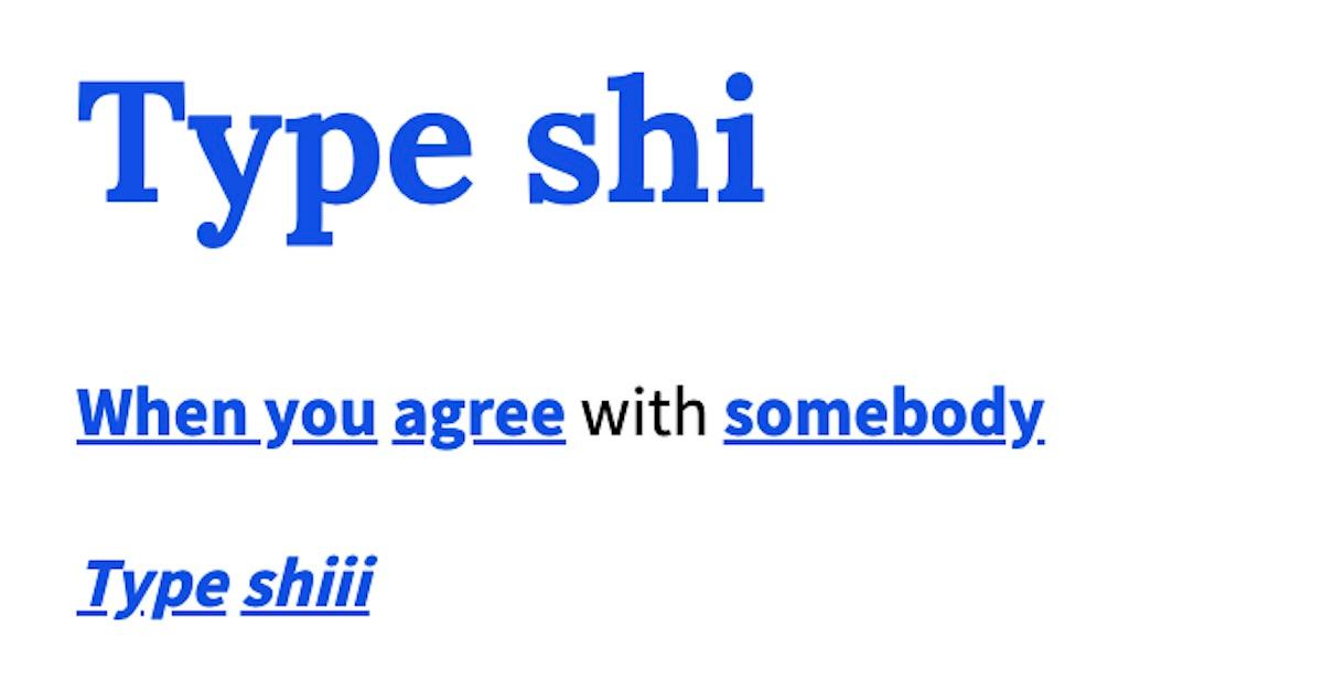 "Type shi" on Urban Dictionary