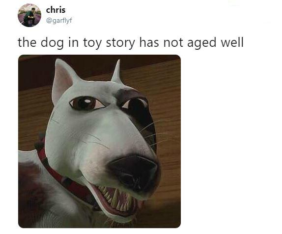 toy story 1 dog toy story 4 cat