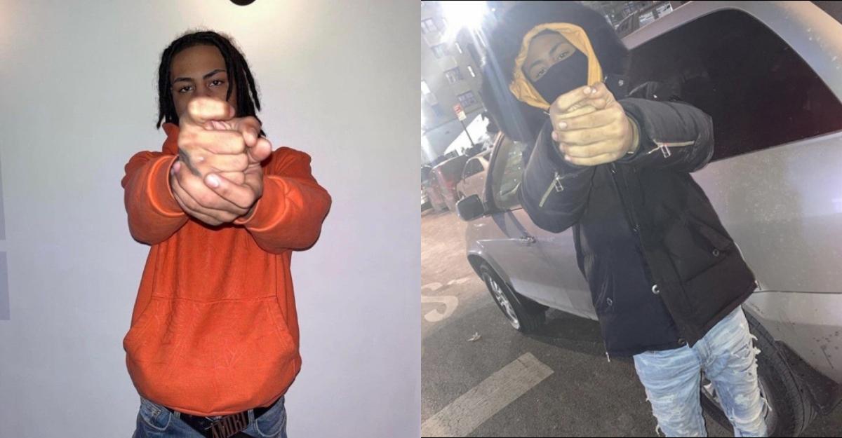 Kay Flock, or Kevin Perez, poses as if holding a gun.